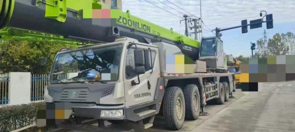 Five Arms Green Used Boom Truck Crane Professional With High Efficiency