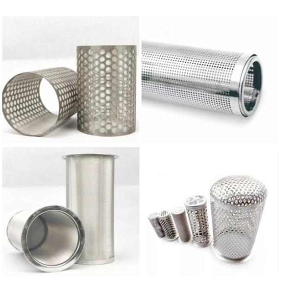 1000mm Length Stainless Steel Wire Mesh Filters Custom Diameter 304