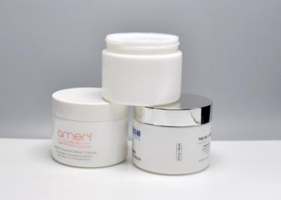 Classic Jade White 4OZ 120ml Opal Glass Cosmetic Jars, Cylinderic White Glass Packaging, Primary Medical Skincare Jars