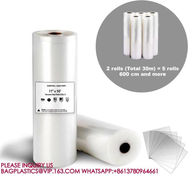 Vacuum Sealer Bags Rolls Food Saver, Seal A Meal, Vac Storage, Meal Prep Or Sous Vide