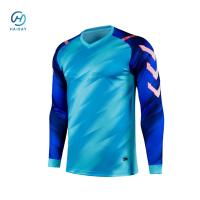 Customizable Football Goalkeeper Jerseys in 100% Polyester Fabric with Quick-Drying