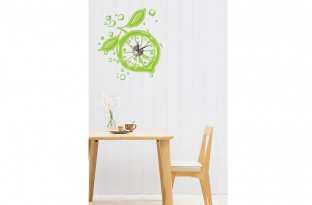 Flower Vinyl Wall Decoration Designer Wall Sticker Clocks 10A009 