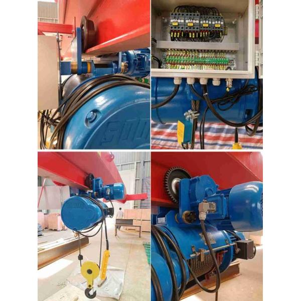 Тип LH крана балочного моста электрической лебедки двойной 20 тонн надземный кран 3 тонн к