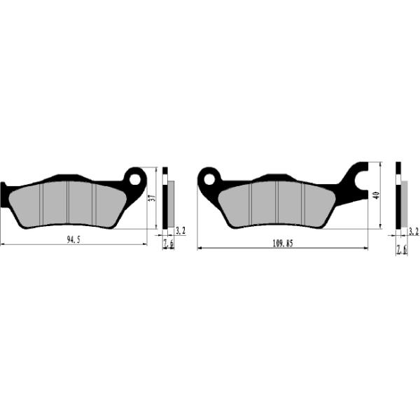 TVS Motorcycle Disc Brake Pads , CBF / SPLENDOR  / INVICTA / CB125 Honda Brake Pads