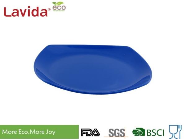 CE FDA Standard Square Melamine Plates Tasteless Heavy Metal Free Mat Finished