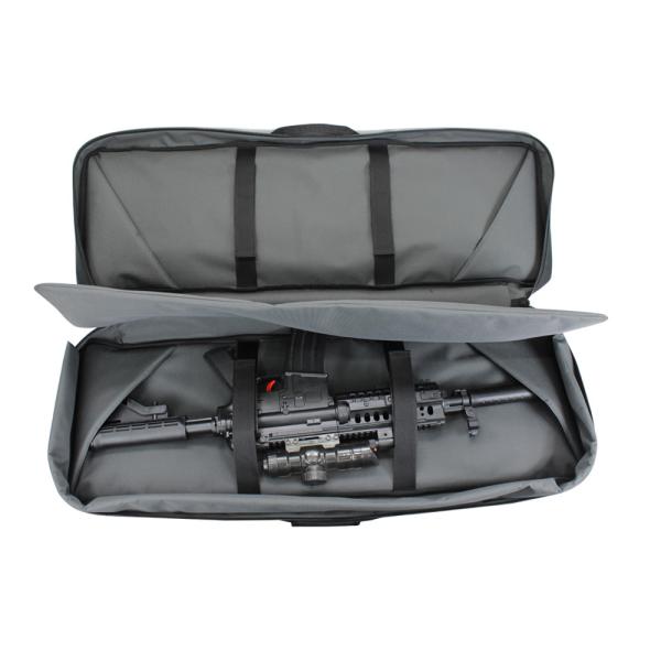 Double Tactical Gun Bag Lockable Zipper For Outdoor Hunting Shooting