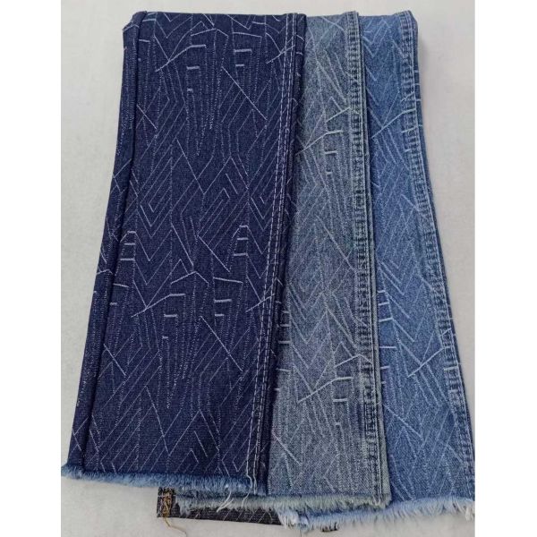 Beautiful pattern Heavy weight Dark blue with full width 180cm /10x7 Denim fabric for jeans