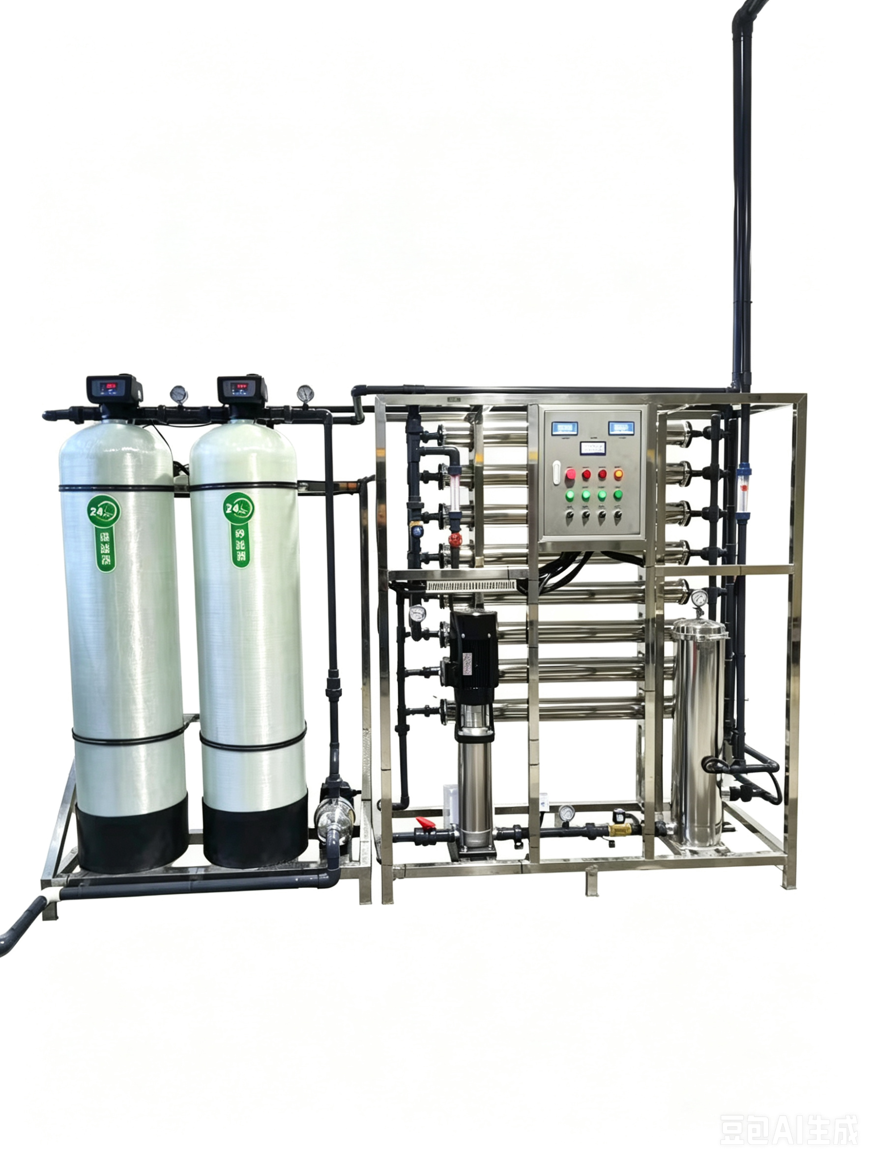 Ultrapure Water Equipment with 18.2 MΩ*cm Resistivity Featuring User-Friendly Interface and Modular Design