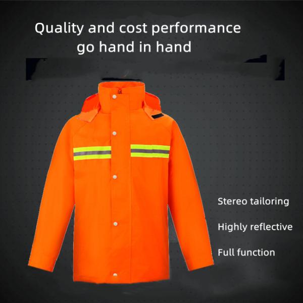 Winter Cycling Reflective Safety Clothing Sanitation Work Clothes Oxford Fabric
