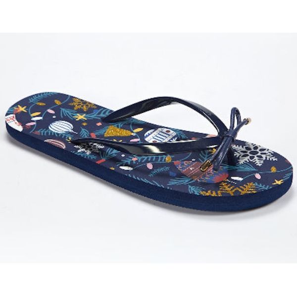 Tongs de plage pour femmes multicolores avec nœud décoratif sur le dessus