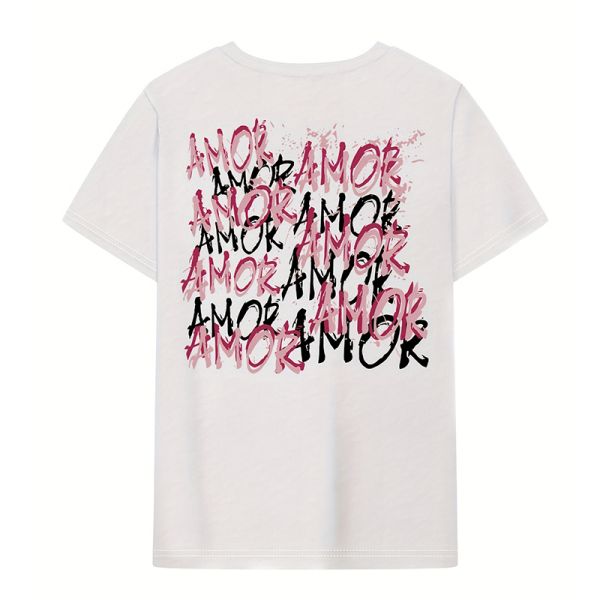 Double-sided printed short sleeves t-shirt popular in Europe and America factory-made cotton shirt