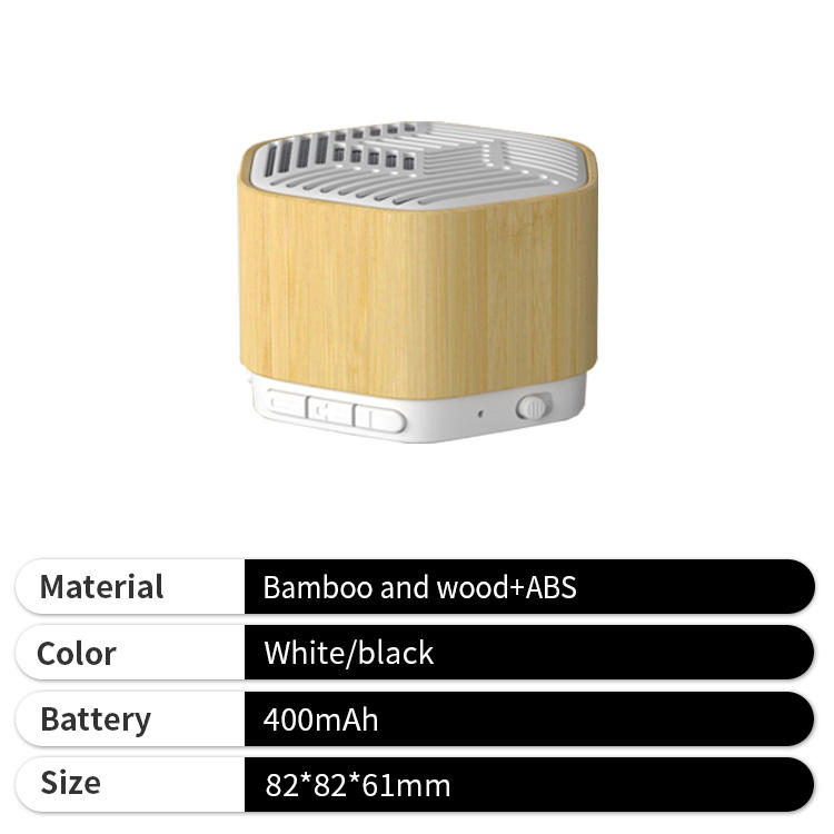 Bamboo Wood Portable Smart Speaker