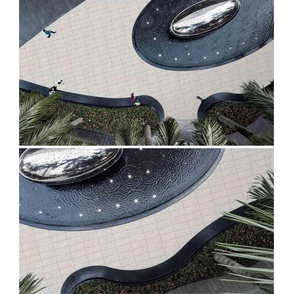 Плитки толщины серого цвета 20mm на открытом воздухе декоративные, плитки площади ISO13006 300x600mm