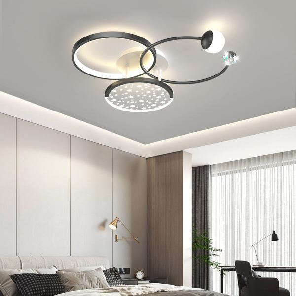Modern Minimalist White Square Ceiling Light Atmosphere Household Bedroom Star Ceiling Lights(WH-MA-289)