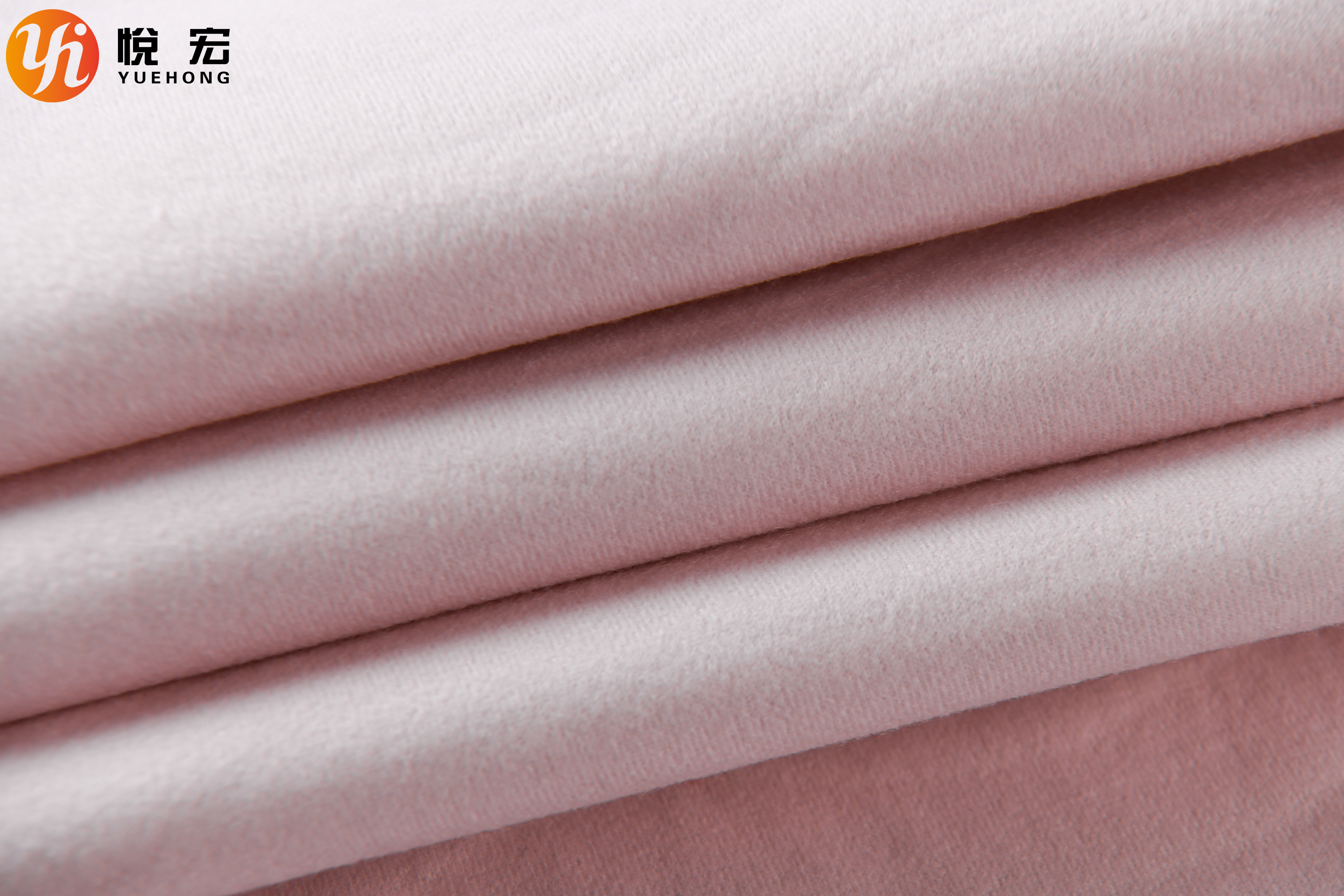 Pink Brushed Air Layer Fabric Embroidery Water Repellent Finish Needle Punched
