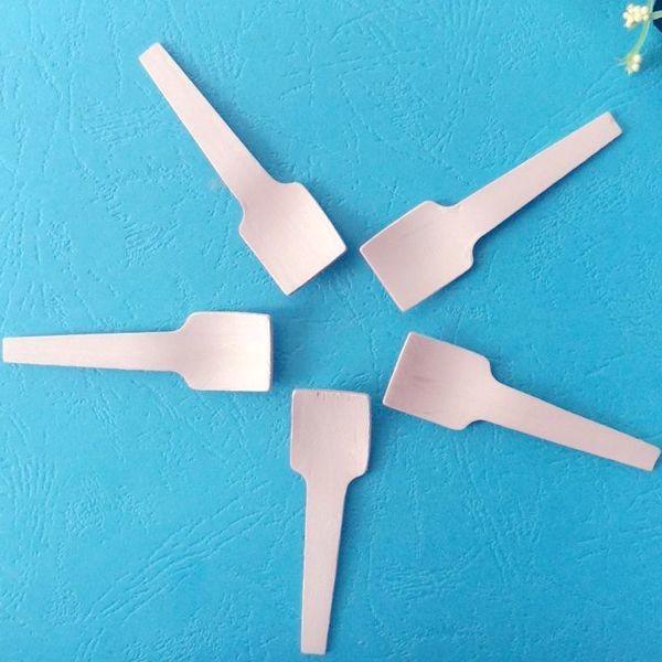 Colheres de madeira da faca da forquilha da colher dos restaurantes mini para a embalagem individual do gelado