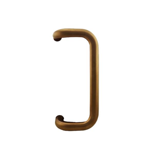 Dark Bronze Offset Pull Handle Double Side Fix D Shape Design OEM For Narrow Stile