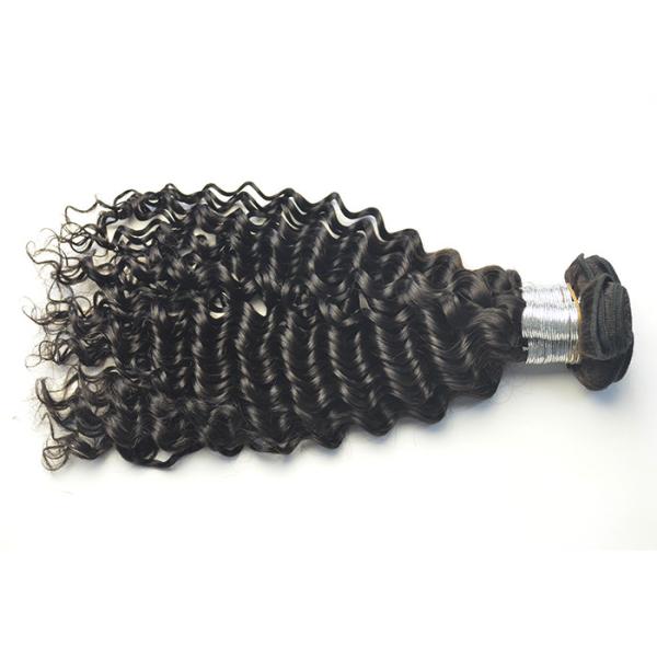 Deep Wave Natural Black Virgin Peruvian Hair Extensions 10