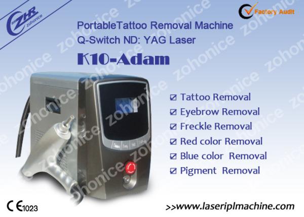 1064nm 532nm Laser Tattoo Removal Machine Portable With Detachable Handle