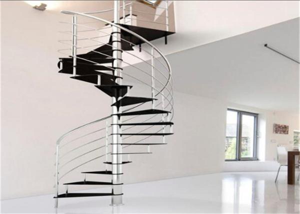 Vertical Round Post Custom Spiral Staircase Single Stringer , AS/NZS 2208 Approved