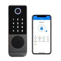 IP65 TTlock Blocage de porte contrôlé par Bluetooth Impression digitale biométrique