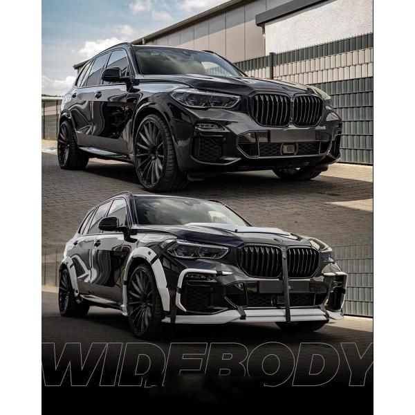 For BMW X5 G05 F95 Carbon Fiber Widebody Kit X5 G05 F95 Carbon Fiber Front Lip Diffuser Spoiler Wide-body Kit