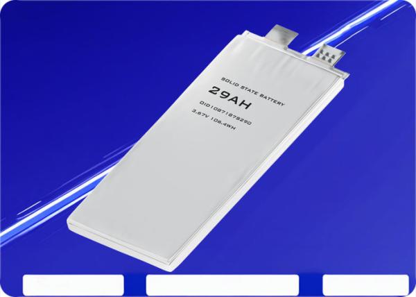 10000 cycles batterie à l'état solide 3C décharge 3.67V 29ah batterie OiD1087187S290