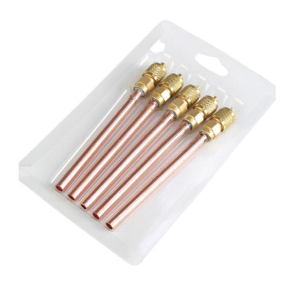 1/4 Refrigeration Charging Valve Copper Corrostion Resistant For Air Conditioner