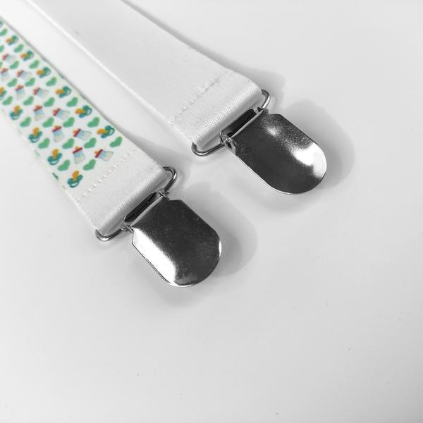Personalized Printable Logo Polyester Ribbon Blank Baby Pacifier Clips For Sublimation Pacifier Clip