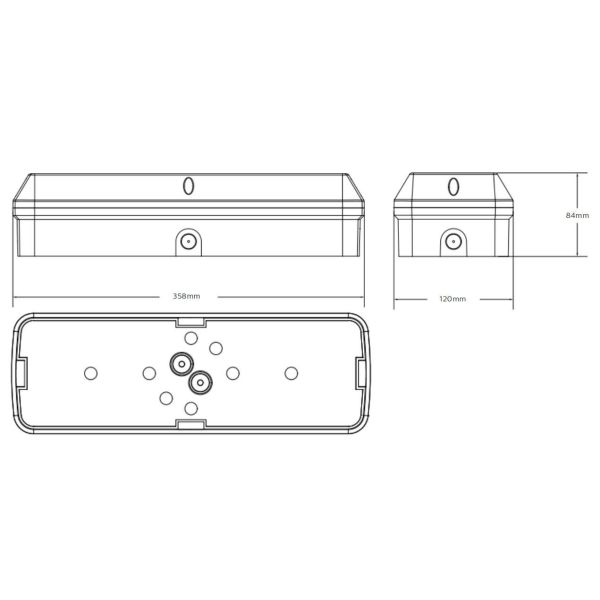Bulk Head LED Porch Light 8W with 3CCT and Power Switchable