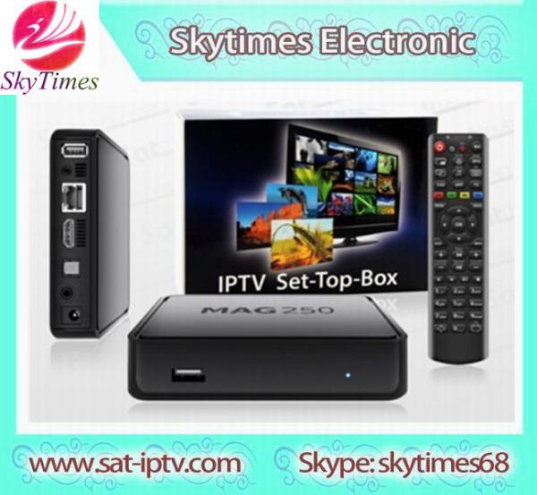 Full HD 1080p Linux arabic IPTV set top box mag250 with 1 year account 680+ arabic french
