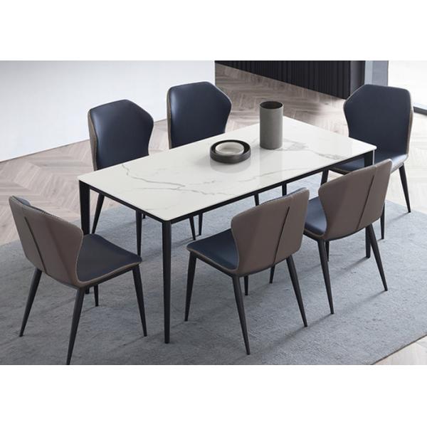 Верхняя часть плиты OEM обеденного стола ODM 120x70x75cm прямоугольная каменная