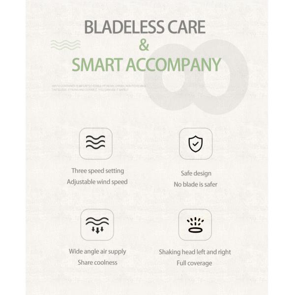 Popular new design bladeless fan home store chiller motor bladeless table fan gift high quality floor air cooling proces
