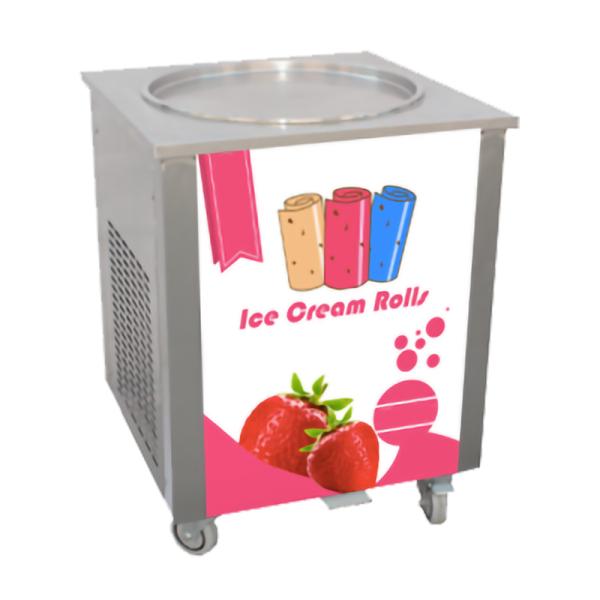 Customized Fast Freezing Ice Cream Machine Single Square Pan Fried Molding Ice Cream Roll Machine