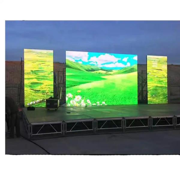 Publicidade Eventos de palco ao ar livre Painel de ecrã LED 500*1000 P3.91 P4.81 Aluguer