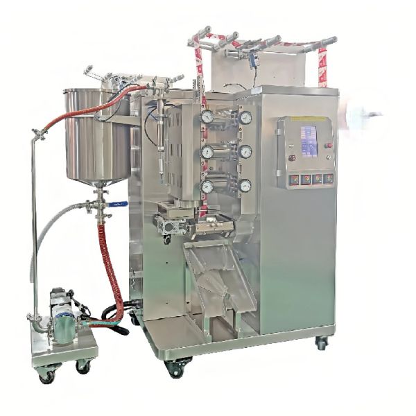 CE Certified Sauce Packing Machine High Speed Continuous Filling And Packaging Machine