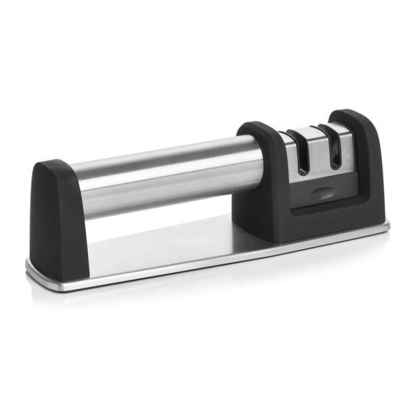 Kitchen Knife Sharpener Stainless Steel 2 Stage Knife Sharpener 200 * 62 * 64mm Black