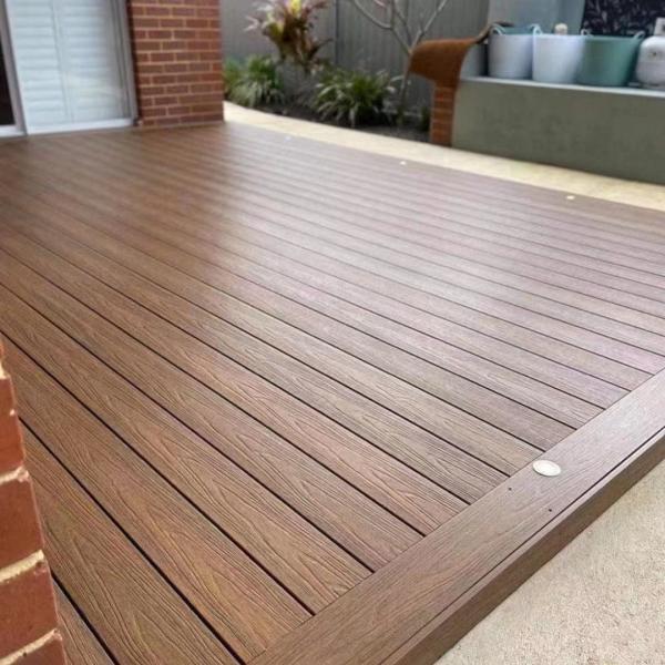 Hot Sale Custom Hollow WPC Co-extrusion Decking Floor Outdoor Garden Decking Panels With Accessories