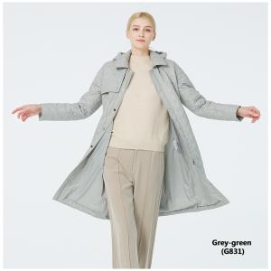Center Back 98 - 106Cm Green Coat Light Puffer Coat Womens With Belt Lining Soft
