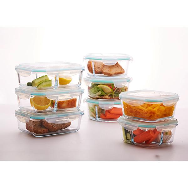 Отделенные опарникы стеклянные материальные 860ml/850ml хранения рта стеклянной