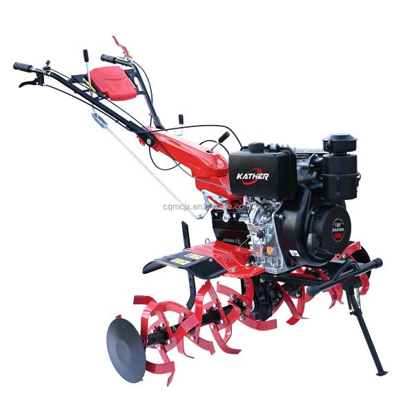 7/9/12/15hp Diesel Power Tiller Walking Tractor for Household in Agricultural Farm