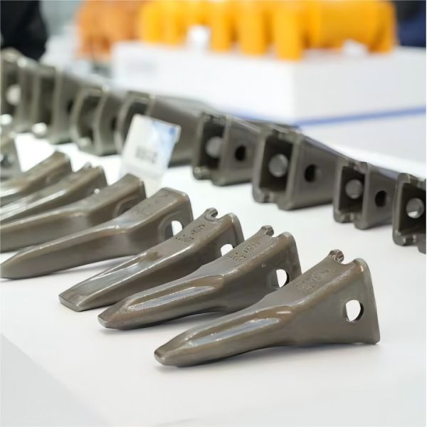 13.7kg Ground Engaging Tools ZW DH420 Daewoo Excavator Parts Flat Sharp Bucket Tooth 2713-1236RC Bucket Teeth
