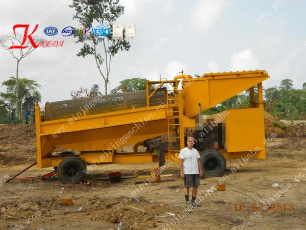 400tph Big Scale Gold Trommel Wash Plant Gold Mining Wash Plant