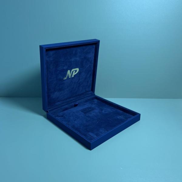 Plastic Jewelry Box Soft Touch Paper Ring/Earrings/Pendant/Bracelet /Watch Gift Pack Set Packaging Storage Display Box