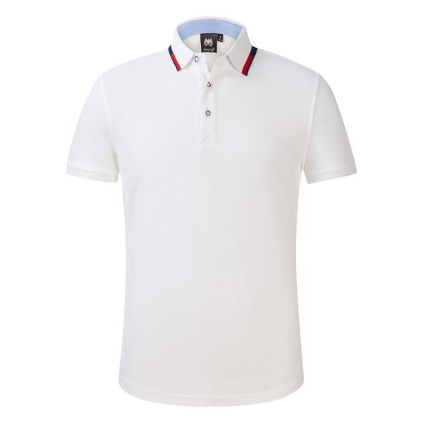 Anti Pilling Cotton Plain Polo Shirts Summer ODM Round Neck Printed