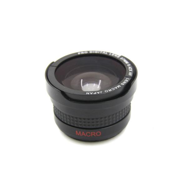 37mm 0.42X Cell Phone Fisheye Lens Attached Lens Aluminum Alloy Optical Lens