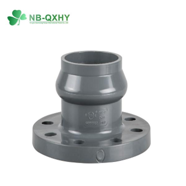 Water Supply PVC Van Stone Flange Pipe Flange with Pn16 Thickness and Glue Connection