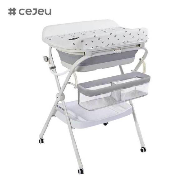 CJ-QC6605-1 Three-In-One All-In-One Care Table for Newborn Babysitting Bathing Washing for Mobile Diapering-Baby Bath Products Wholesale
