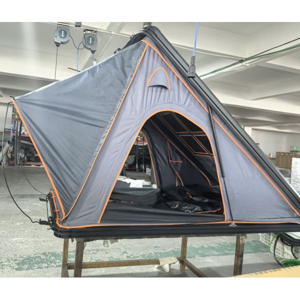Cheap 4-Person Waterproof Solar Car Rooftop Tent Pop-up Aluminum Hard Shell Dachzelt for Camping for 4x4 Offroad Cars