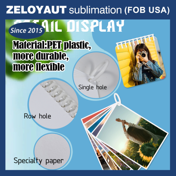 Zeloyaut Sublimation Blank Custom Print Hand Cover Baby Photo Album Birth Day Memory Photo Album Book Cute Album Sheet Blanks